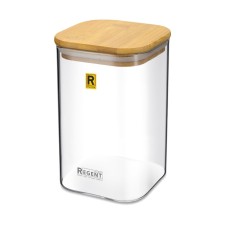 Bank for bulk products Regent Inox Desco, Glass, 0.95 liters