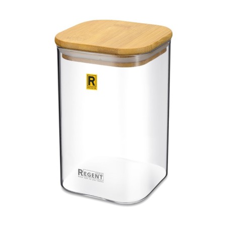 Bank for bulk products Regent Inox Desco, Glass, 0.95 liters
