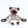 Textile toy with rubber rings "Bear", 26 x 10 cm