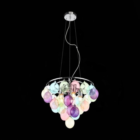 Suspension lamp ST LUCE. SL432.153.05. Sospiro. 5x60 watts, E27, 50x50 cm, chromium color-3