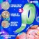 Pouting colored adhesive tape, green color, 3 m