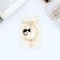 Hair clip "Gilly" cat 6 cm, golden-black