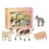 Farm animals Konik: goat, sheep, donkey, cow