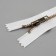 Metal zipper, No. 5, non -proceeding, automatic lock, 18 cm, white/antique color