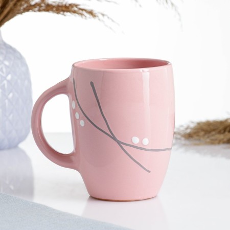 Mug "Festive" 0.4l / 11.5x9.5cm, marshmallow