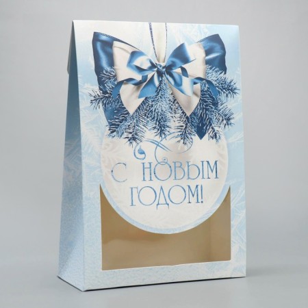 Folding box "Snow ball", 15 x 7 x 22 cm, new year-1