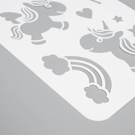 A set of plastic stencils "Horses", 3 pcs-2