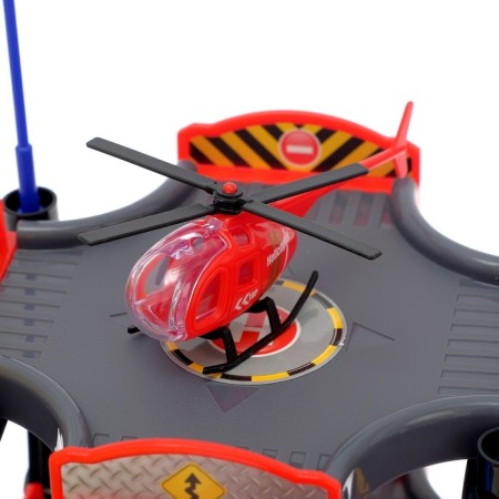 Megaparking garage, 2 metal machines, 1 helicopter, accessories-8
