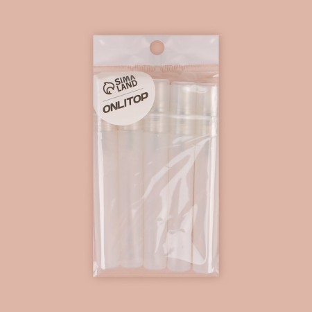 Perfume bottle, with a spray, 10 ml, white color-4
