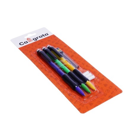 A set of automatic pencils 0.5 mm 3 pieces+stamps 0.5mm+3 pcs., Eraser-8