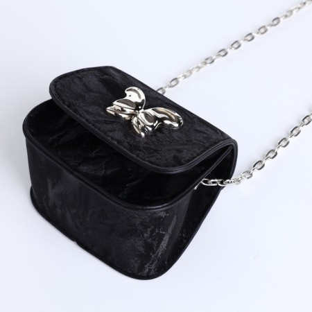 Female bag on a magnet, black color-9