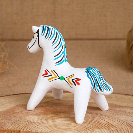Souvenir "Horse", 5.5 × 6 × 8 cm, Kargopol toy-1