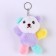 Soft toy "Bear" on a key fob, 13 cm, color mix
