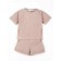 Children's jump (T-shirt, shorts), height 104-110 cm, beige color
