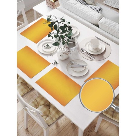 Set of napkins for setting the table "Orange transfusion", rectangular, size 32x46 cm, 4 pcs-1
