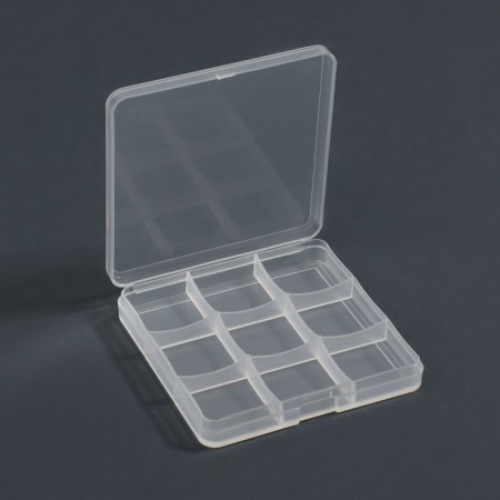 Organizer for decor, 9 sections, 6.6 × 6.6 × 0.9 cm, the color is transparent-2