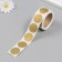 Sticker Paper "Golden Circle" Scretch-layer d = 2.5 cm 300 pcs in the roll