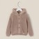 Knitted cardigan with a hood SL Home, p.74-80 cm, sand