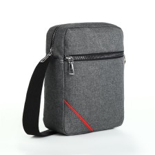 Bag Male Vertical, 18*7*21 cm, lightning department, 2 n/pocket, sulfur