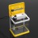 The Seastar HX-180F Aquarium includes: LED lamp, filter, 3.5 l, yellow