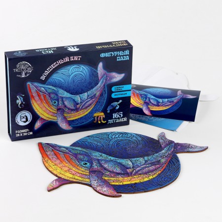 Puzzles wooden curly "Kit", 165 elements-3