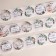Stickers for flowers and gifts "wish you", 4.4 x 4.4 cm, set 252 pcs