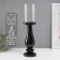 Ceramics candlestick, glass for 1 candle "Avanti" d = 8 cm black 10x10x40.5 cm
