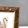 Photo frame plastic 15x20 cm "Chocolate leaves, golden double frame" 24.7x19.8 cm