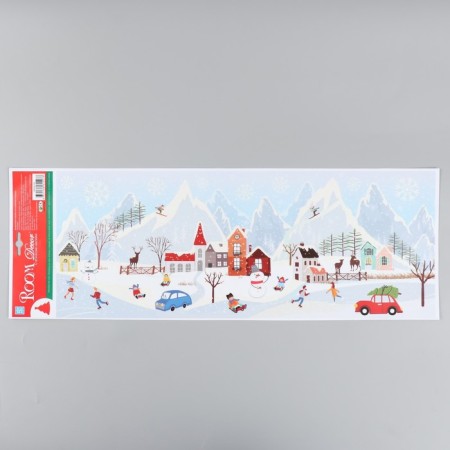 Decorative sticker Room Decor "Winter Rest 1" 21x53 cm