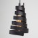 Storm 1x40W lamp E27, black 12.3x12.3x96 cm