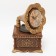 Table figured “Gramophone” clock, discrete move, D-7 cm, 20 x 25 cm, aa