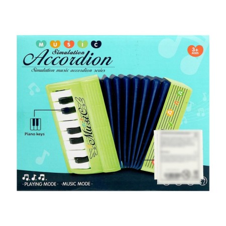 Musical toy A accordion "Musical Explosion", 13 keys, works on batteries, MIX color-9