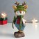 Souvenir Polystone "Olenien in a green hat with a Christmas tree" 8.5x8x18.3 cm