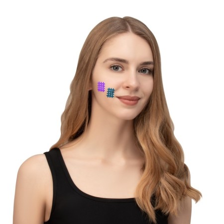 Facial tape, set, 6 sheets, beige color-10