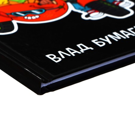 Notebook, A6, 48 sheets, in a cage, "Vlad A4", glossy lamination, an offset block 60g/m2-2