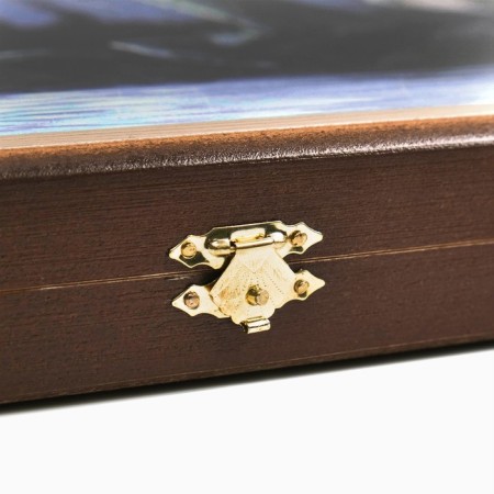 Wooden backgammon large, board game "Wolves", 60 x 60 cm, with checkers-3