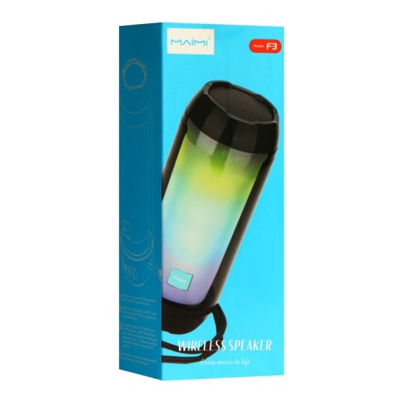 Portable column Maimi F3, microUSB, backlight, Tue 5.3, 1200 mAh, silver-7