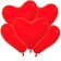 Shar Latex 11 "Heart" color is red, set of 50 pcs.