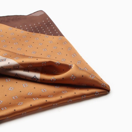 Women's scarf minku 70*70 cm, bronze-1