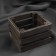 Needlework box, wooden, 15 × 15 × 10 cm, black color