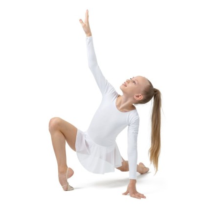 A swimsuit for gymnastics and dancing Grace Dance, p. 34, white color-4