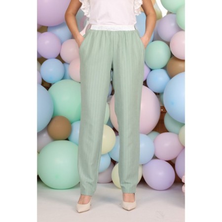 Female trousers, size 50, mint color-2