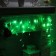 Garland "fringe" 3 x 0.5 m, IP20, transparent thread, 80 LED, green glow, 8 modes, 220 V