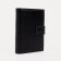 Male purse on the button, a department for car documents and passports, black color
