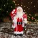 Santa Claus "In a suit with ornaments" 28 cm, red