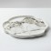 Ceramic plate "White Marble", 27 cm, white color