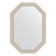 Mirror in the baguette frame, poisoned silver 52 mm, 49x69 cm