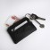 Wallet - a keyboard with a zipper, size 12x1x7.5 cm, black color