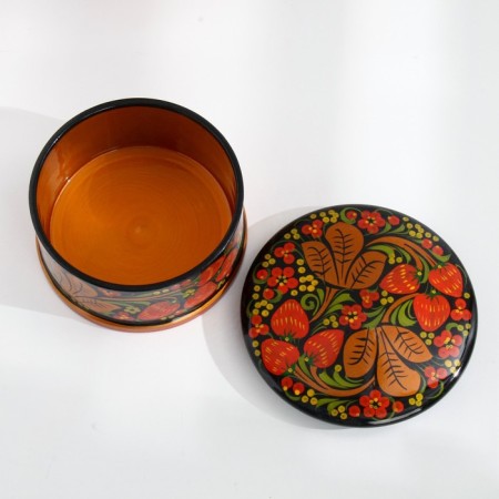 Box "Berry", large, 14 × 7 cm, Khokhloma-2