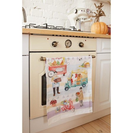 Ethel towel Food Market 40x73 cm, 100% cotton, sarzha 190 g/m2-1